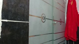 My stepmother in the shower sees me masturbating in bed and fucks me well while daddy is away