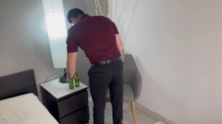 Bloated belly burping & drinking boss
