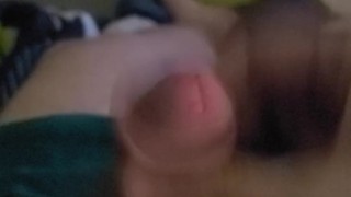Cumshot in hand.