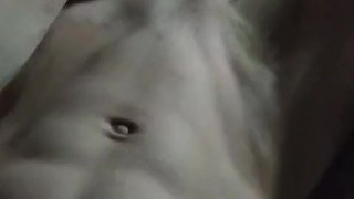 Cum on my abs before bed