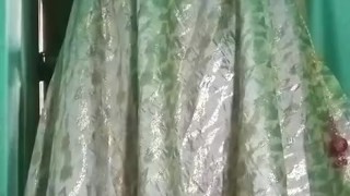 Indian Gay Crossdresser Gaurisissy in Pink lehanga pressing his Boobs and fingering in his ass