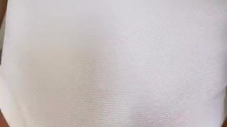 POV mamada con corrida en la boca de Daniella