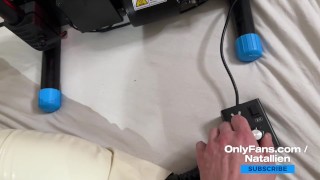 Natallien gets heavy fucked by F-machine / OnlyFans
