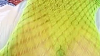 Sexy longhair femboy in lingerie shaking & twerking ass in your face!