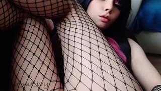 Adorable Succubus Egirl fucking her pussy and squirting (full vid on my 0nlyfans/ManyVids)