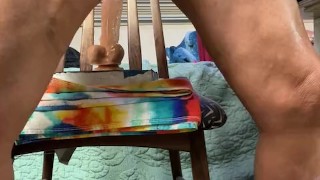 Great prostrate orgasm with big dildo