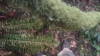 Just being horny at camp. Wish someone was here to suck my cock