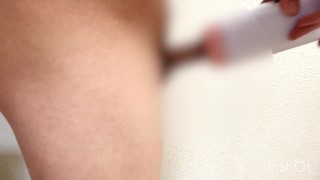 Asian male masturbation
