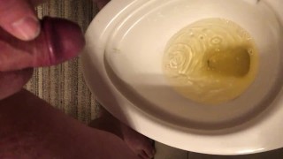 Small cock morning pee