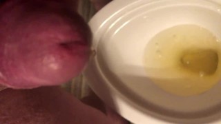 Small cock morning pee