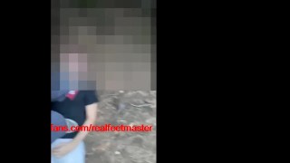 Trampling in the woods