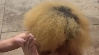 Horny masturbation in the bathroom with buttplug