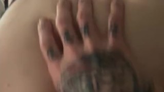 Riding my Big Cock. Thumb in her ass.