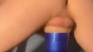 Bubble Butt Twink Fucks Fleshlight Compilation