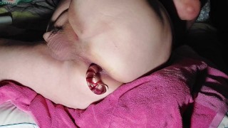 Dodgechargerpppppp 186 ass spread wide with candy cane dildo.