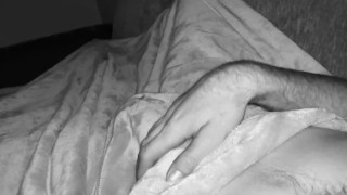 Bedtime wank, thick cock explodes