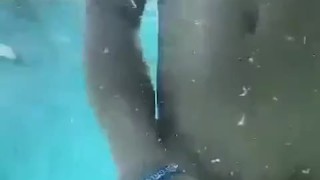 I touched one with my dick under the water and I really enjoyed it