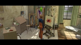 Modelo se folla a su profesor de arte. FETICHES. SIMS 4