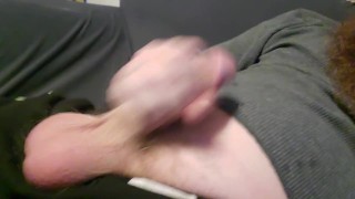 Jerking off on the couch