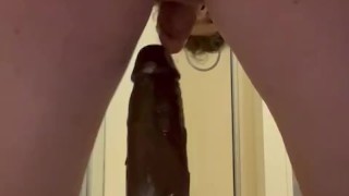 Sissy Whiteboi Fucks Himself with Big Black Dildo (creamy)