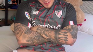 Football Player CUMS HARD with NO TOUCH BoyGym