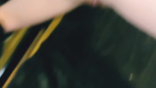 Little redead loves taking big dick in her sex swing