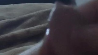 Playing with soft dick while edging