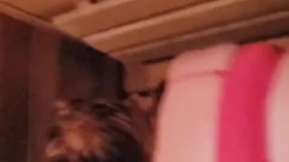 Redhead Gets Some Chocolate In The Sauna