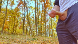 Four ruined orgasms in the middle of quite forest