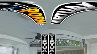 VIRTUAL PORN - Couple Roxie Sinner & Johnny Love Get Fucked Before Bed