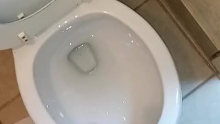 Cumming on my feet following by pissing