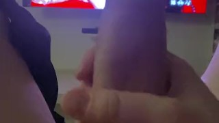 POV: ALONE Man Watching BDSM Lesbian Porn JERKS OFF And Craving for Mistress While Moaning