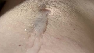 HUGE CUMSHOT after wanking for over one hour