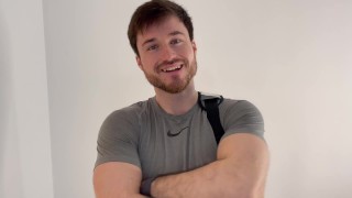 Fat humiliation - ex jock reunited to team mate