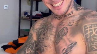 Football Player Fucks your holes with fat uncut cock BoyGym gay