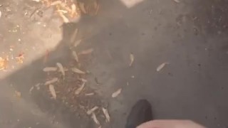 Me Jerking off behind the dumpster at work!!!!