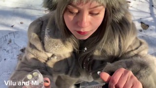 SLAVIC CORE - FROZEN CUM-LOAD DRINKING - Vilu Vidish cut clip