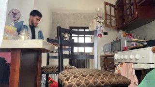 Jerking and comparing my Huge Cock