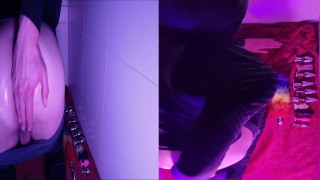 Shaving ass and inserting 11 buttplugs including hollow inside ass view and anal breathing 4K 2160p