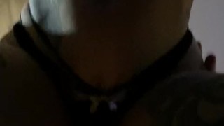 Goth tinder teen in crotchless panties takes a BWC 🍑🍆💦