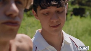 MEN - Sam Ledger Bends Over As Leo Louis Tongue Fucks His Asshole Then Bangs Him In Doggy