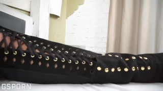 Big boobs brazilian shemale Rayane Lenox masturbate with hot cumshot