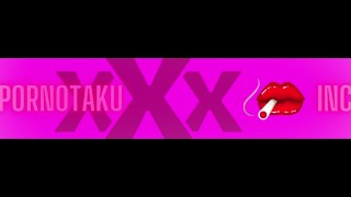 Slave masturbates while his mistress hits his big white cock