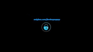 Femboy cum in own mouth / Self facial Compilation