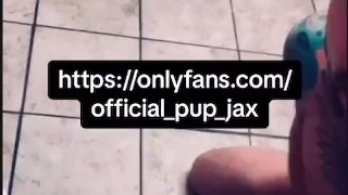 Public restroom urinal licking and tasting