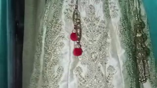 Indian gay Crossdresser Gaurisissy xxx sex in Golden Saree pressing his boobs and fingering his ass