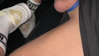 After Gym Car Hard Wank