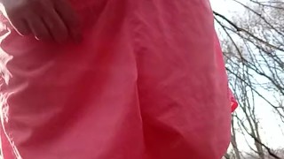 Stopped on my hike to jack off