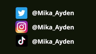 FLEXING AND CUM aesthetic in the dark - MIKA AYDEN