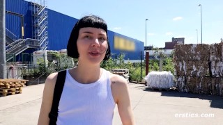 Ersties - Sexy Delfine Does Naughty Things Inside the Store